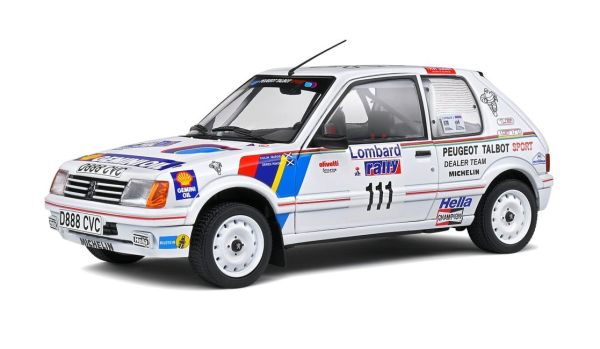 SOL1801715 - PEUGEOT 205 GTI wit lombard rally 1988 - 1