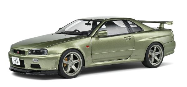 SOL1804308 - NISSAN GT-R (R34) 1999 groen metallic - 1