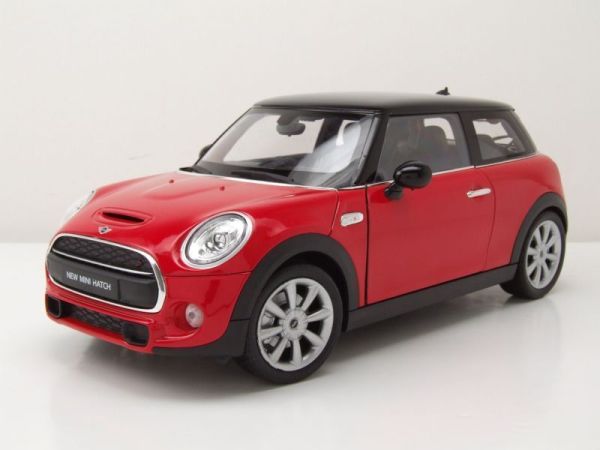 WEL18050ROUGE - 2014 MINI Cooper Hatch Rood en zwart - 1