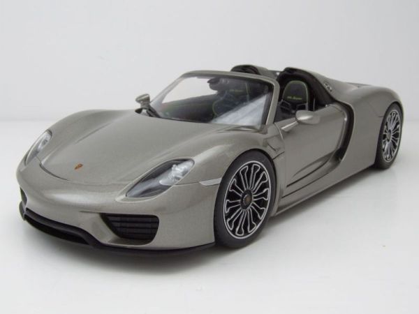 WEL18051CABGRIS - PORSCHE 918 spyder cabriolet 2012 grijs - 1