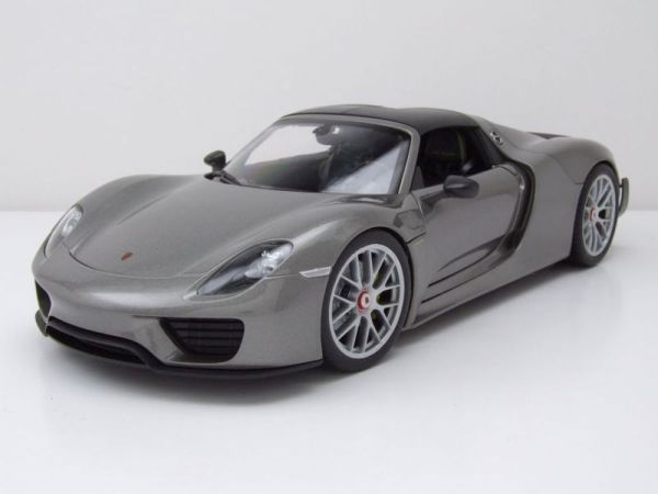 WEL18051HTNOIR - PORSCHE 918 Spyder cabriolet zwart 2012 grijs - 1