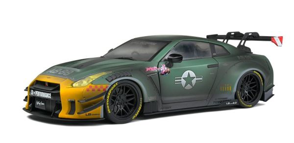 SOL1805807 - NISSAN GT-R R35 W liberty walk body kit 2.0 grijs en groen - 1