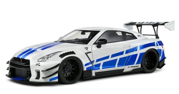 SOL1805816 - NISSAN GT-R W / Liberty Walk Body Kit 2.0 2024 Wit met blauwe strepen - 1