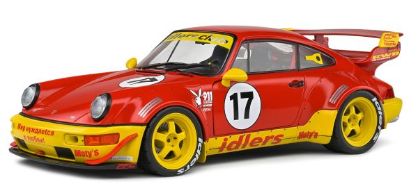 SOL1807509 - PORSCHE RWB BodyKit Maty's Idlers #17 2016 Rood en Geel - 1