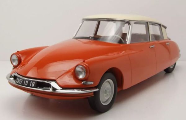 NOREV121580 - CITROEN DS 19 1955 Orange Capucine en Crème - 1