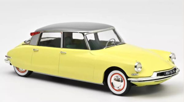 NOREV181762 - 1960 CITROEN DS19 narcissengeel met caravan Digue Panoramic - 1