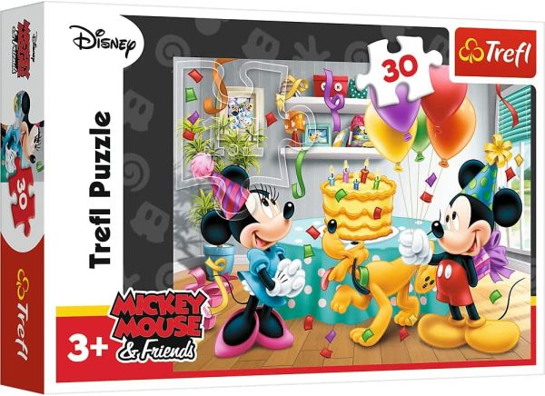 TRF18211 - 30-delige puzzel DISNEY - Mickey's verjaardagstaart - 1