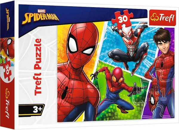 TRF18242 - 30 Stuks puzzel MARVEL - SPIDERMAN en MIGUEL - 1