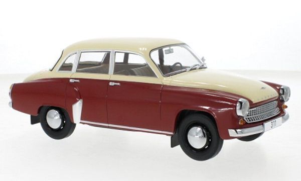 MOD18299 - WARTBURG 311 1959 Bordeaux en beige - 1