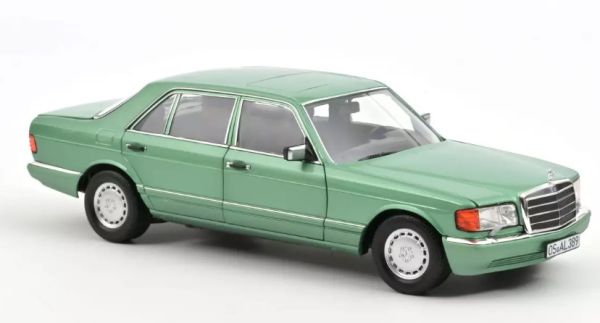 NOREV183469 - MERCEDES 560 SEL 1991 metallic groen - 1