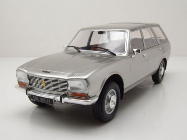 MOD18358 - PEUGEOT 504 Estate 1976 Zilver - 1