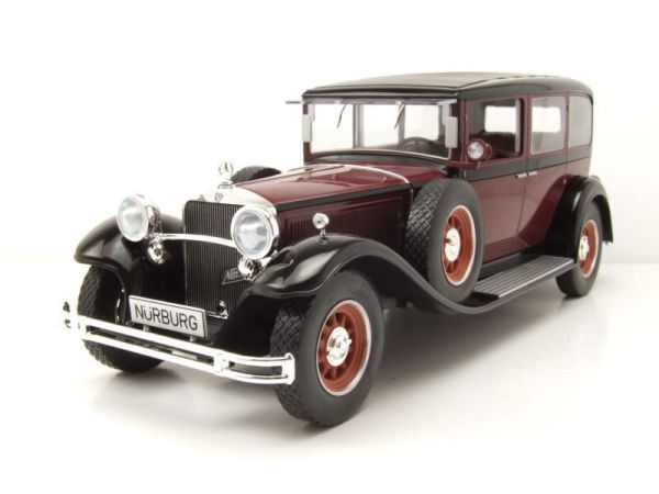 MOD18364 - MERCEDES 460/460 K W08 1928 bordeaux en zwart - 1