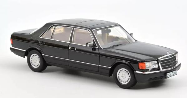 NOREV183793 - MERCEDES 560 SEL 1989 Zwart metallic - 1