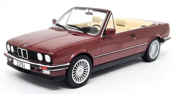 MOD18380 - 1985 BMW 325i E30 Cabrio Donkerrood metallic - 1