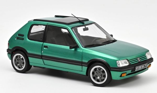 NOREV184847 - PEUGEOT 205 GTi met glazen dak 1991 Groen - 1