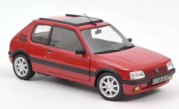 NOREV184848 - PEUGEOT 205 GTi 1.9 PTS velgen 1991 Rood - 1