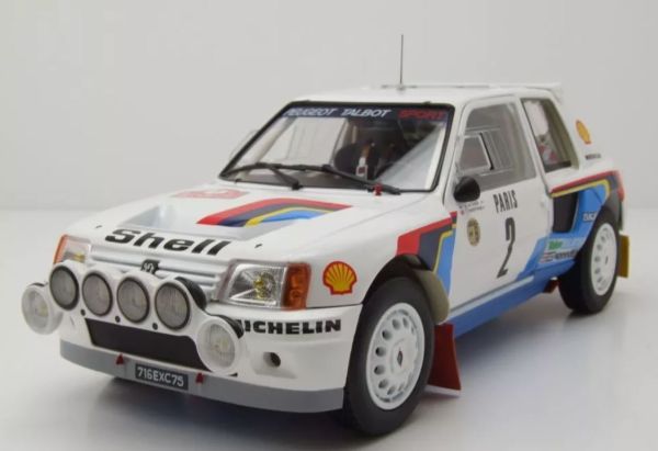 NOREV184864 - PEUGEOT 205 T16 1985 Monte-Carlo Wit #2 Ari Vatanen 1:18 - 1