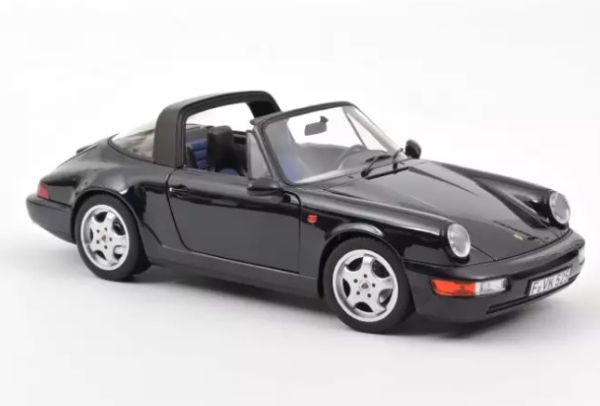 NOREV187340 - PORSCHE 991 Carrera 4 Targa uit 1991 blauw metallic - 1