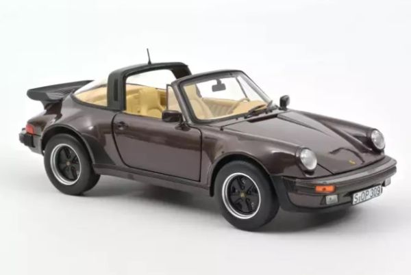 NOREV187665 - PORSCHE 911 Turbo Targa van 1987 bruin metallic - 1