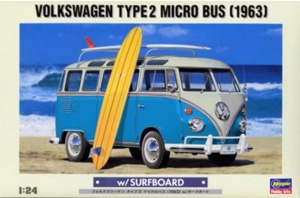 HAW20247 - VOLKSWAGEN Type 2 Microbus 1963 met Surf te monteren en te spuiten - 1