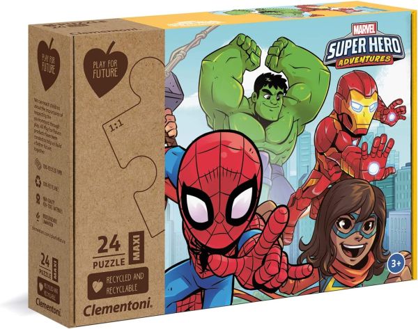 CLE20262 - 24 stukjes Marvel Super Heroes puzzel - 1