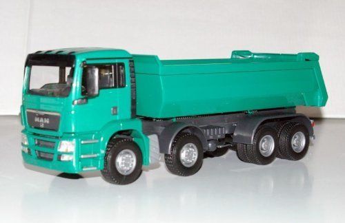 EMEK21666 - MAN TGS M 8x4 vrachtwagen kipper groen - 1