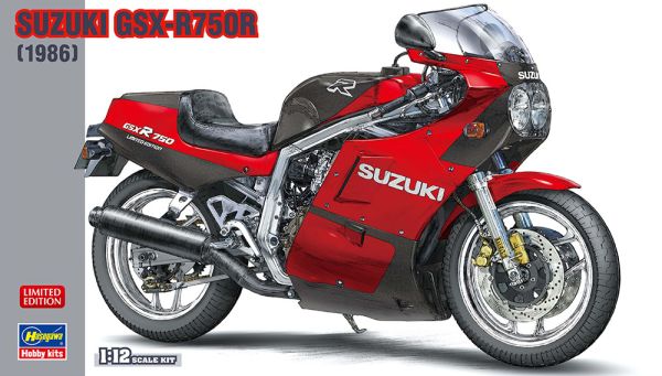 HAW21730 - SUZUKI GSX-R750R 1986 rood om te monteren en te spuiten - 1