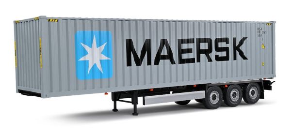 SOL2400505 - Containerwagen 3 assen en container MAERSK - 1