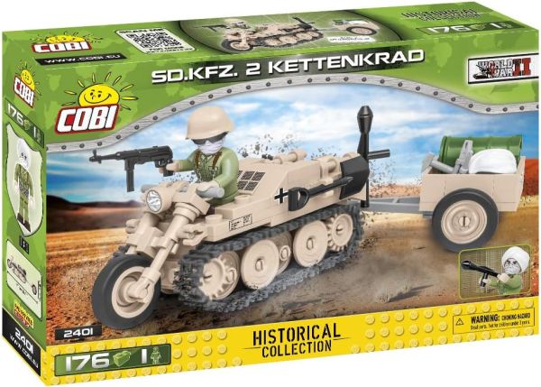 COB2401 - Duits voertuig S.D.KFZ 2 KETTENKRAD Afrika Korps - 176 stuks - 1