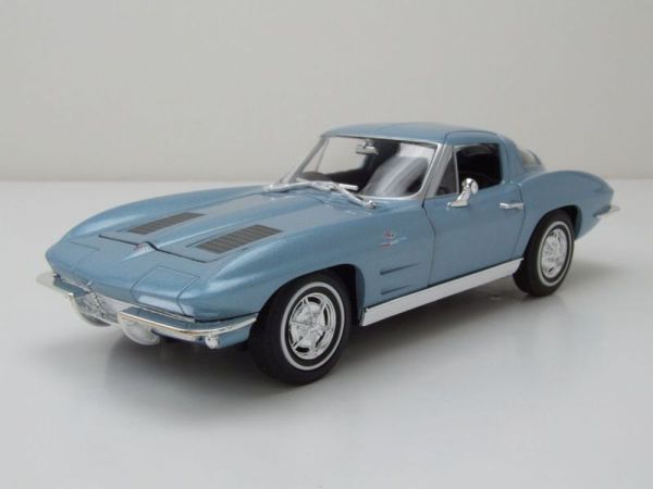 WEL24073BLEU - CHEVROLET Corvette 1963 Blauw - 1