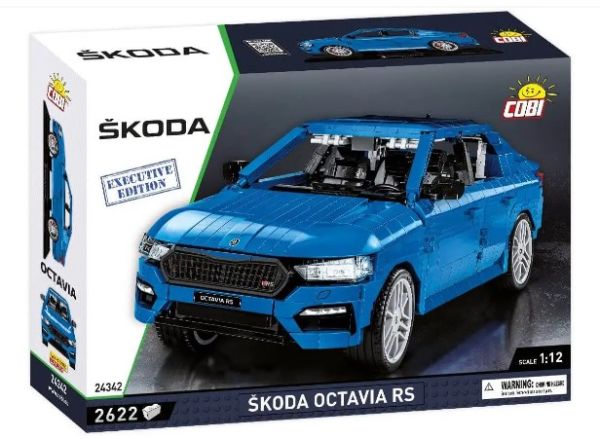 COB24342 - SKODA Octavia IV RS blauw Exclusive Edition - 2520 Onderdelen - 1