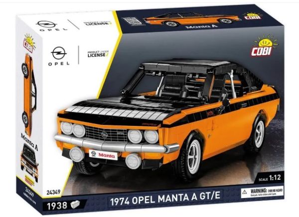 COB24349 - OPEL Manta A GT/E 1974 Oranje en zwart - 1938 Onderdelen - 1