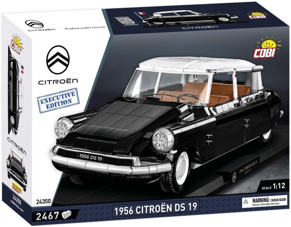 COB24350 - CITROEN DS.19 1956 Zwart Exclusive Edition - 2467 Onderdelen - 1