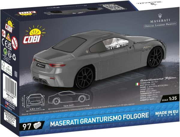 COB24506 - MASERATI Granturismo Flogore zwart - 97 delig - 1