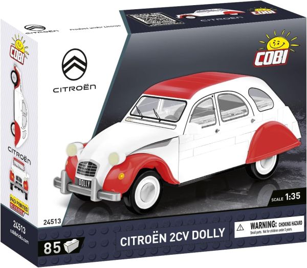 COB24513 - CITROEN 2CV Dolly 1985 Wit en rood - 85-delig - 1