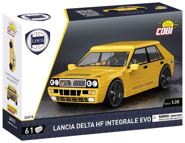 COB24515 - LANCIA Delta HF Intégrale Evo 1991 Geel - 61 Onderdelen - 1