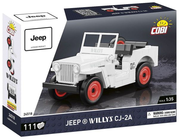 COB24518 - JEEP Willys CJ-2A wit - 111 stuks - 1