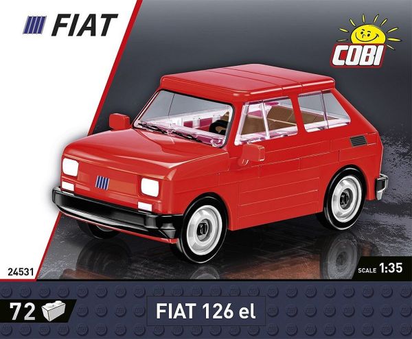 COB24531 - FIAT 126 EL rood 1994-1999 - 72 stuks - 1