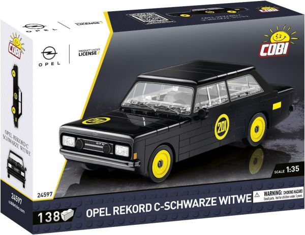 COB24597 - OPEL Rekord C Schwarze Witwe - 138 bouwdelen - 1