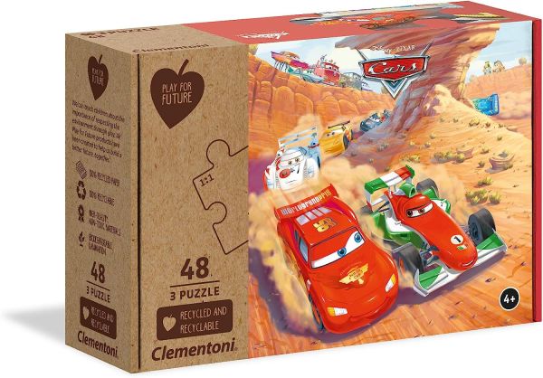 CLE25254 - 3 Puzzels 48 stukjes Disney Cars - 1