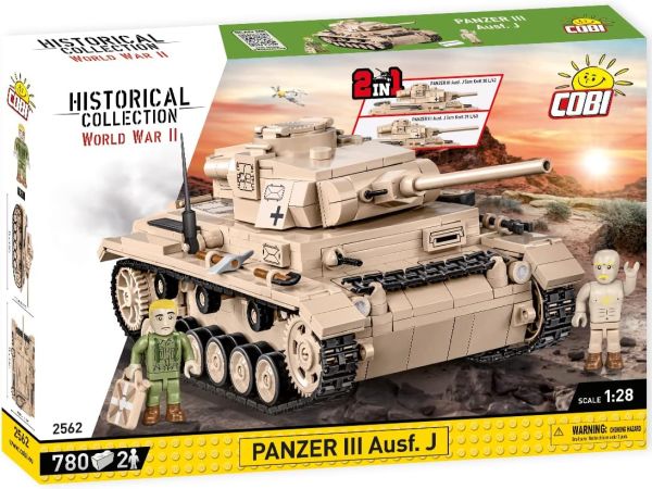 COB2562 - Tank PANZER III AUSF.J - 780 bouwstenen - 1