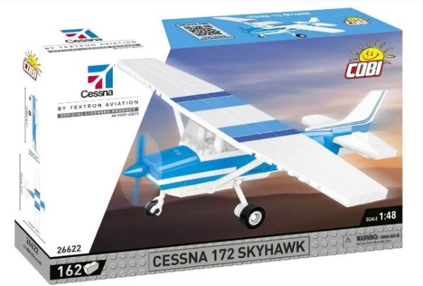 COB26622 - Vliegtuig CESSNA 172 Skyhawk wit en blauw - 162 stuks - 1