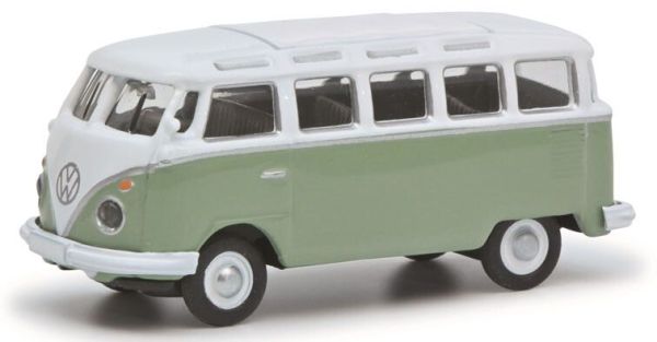 SCH26707 - VOLKSWAGEN T1c Samba groen en wit - 1