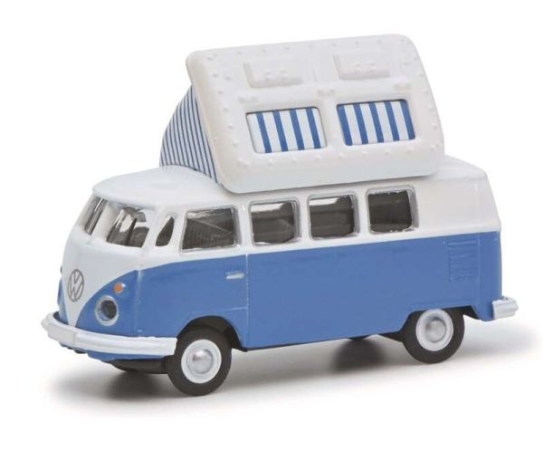 SCH26711 - VOLKSWAGEN T1c camper blauw en wit - 1