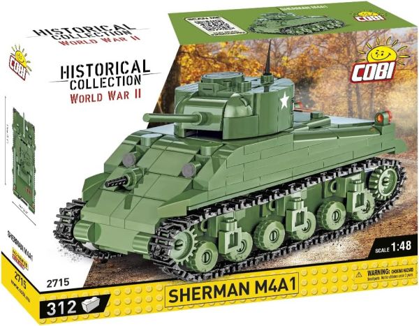 COB2715 - SHERMAN M4A1 Tank - 312 bouwstenen - 1