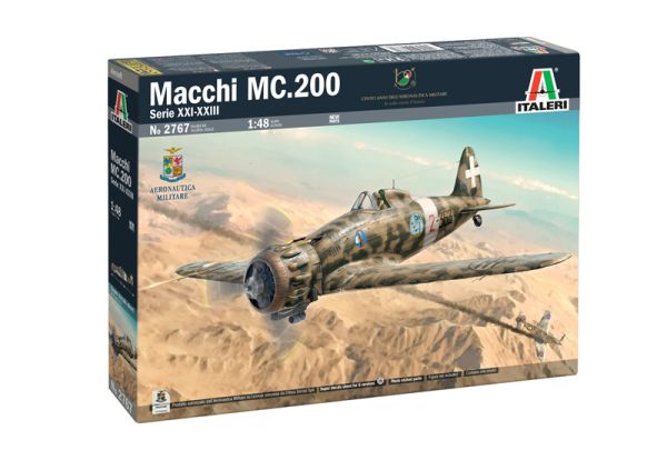 ITA2767 - MACCHI MC.200 Saetta XXL-WWII militair vliegtuig om in elkaar te zetten en te schilderen - 1