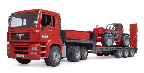 BRU2774 - MAN TGA 6x4 met werktuigdrager en verreiker MANITOU MLT 633 - 1