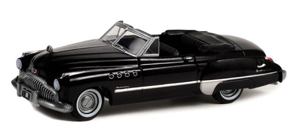 GREEN28110-A - BUICK roadmaster Cabrio 1949 zwart uit de serie BLACK BANDIT in blisterverpakking - 1