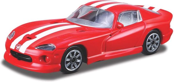 BUR30029 - DODGE Viper GTS Coupe rood met witte strepen - 1