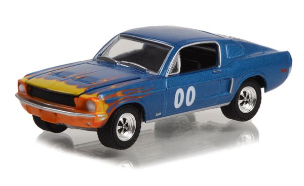 GREEN30328 - FORD Mustang GT Fastback Race Car #00 1968 onder blister. - 1